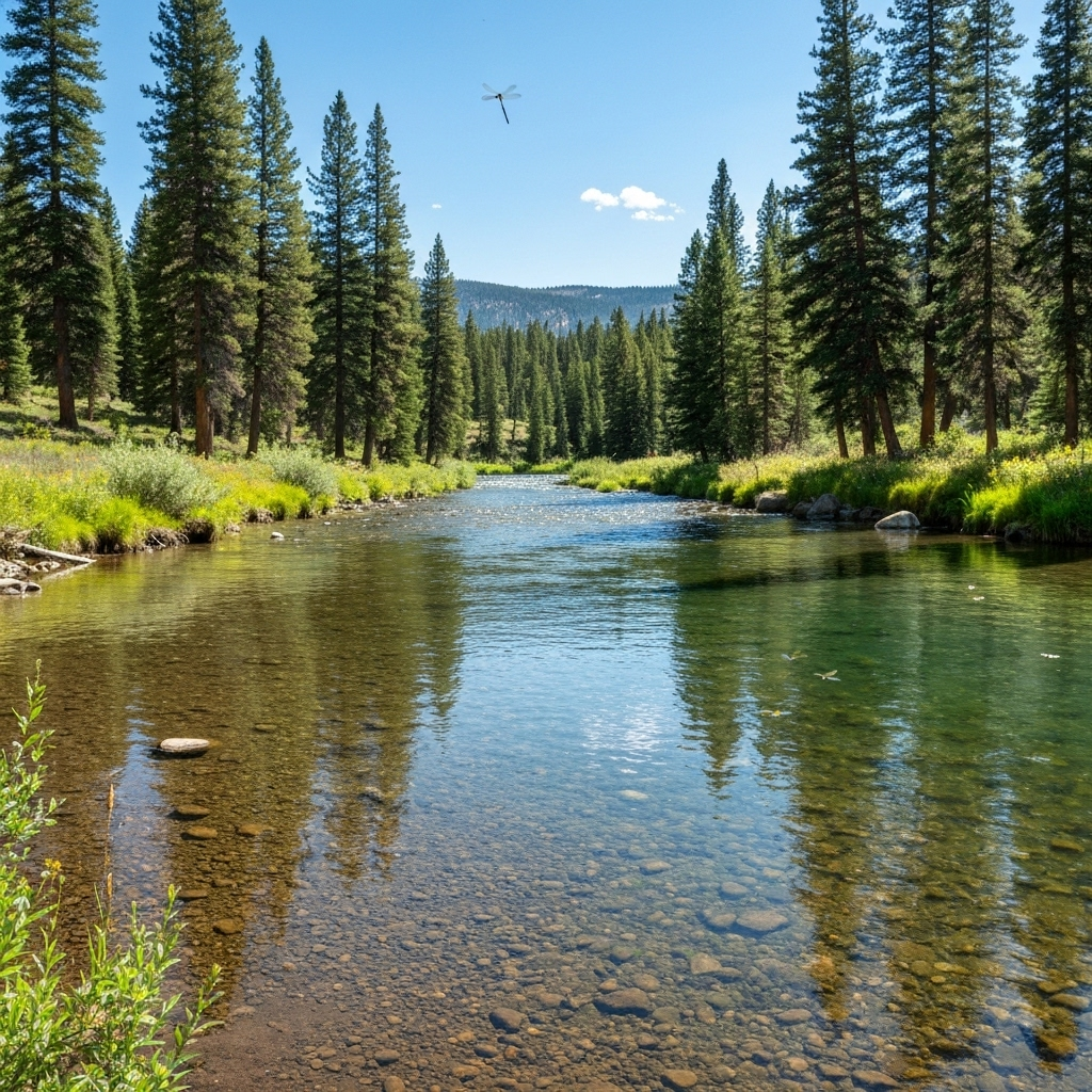 Pristine Wyoming river perfect for fly fishing